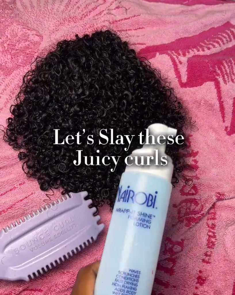 How to Define Your Curls Like a Pro: Nairobi Foam Wrap + Bounce Curl Brush on Beach Seven Hair